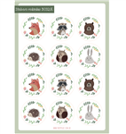 Stickers plancha Bosque 12s 1u